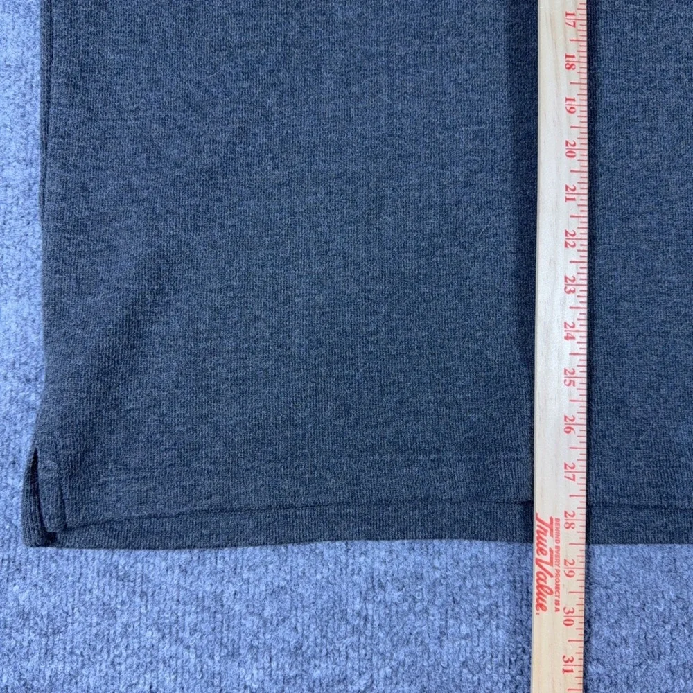 Polo Ralph Lauren Mens XL Gray 1/4 Zip Cotton Pullover Sweater Pink Pony Logo